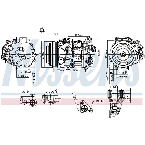 Kompresor klimatizácie 890804 /NISSENS/ - obr. 6
