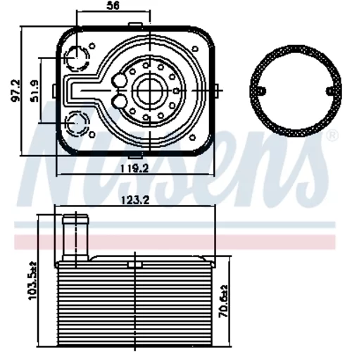 Chladič motorového oleja 90655 /NISSENS/ - obr. 7