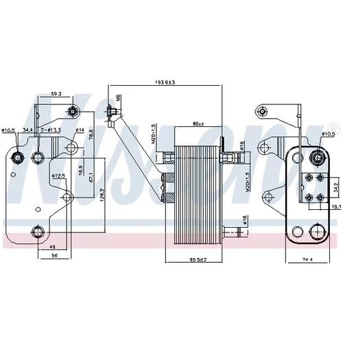 Chladič oleja automatickej prevodovky 90952 /NISSENS/ - obr. 8