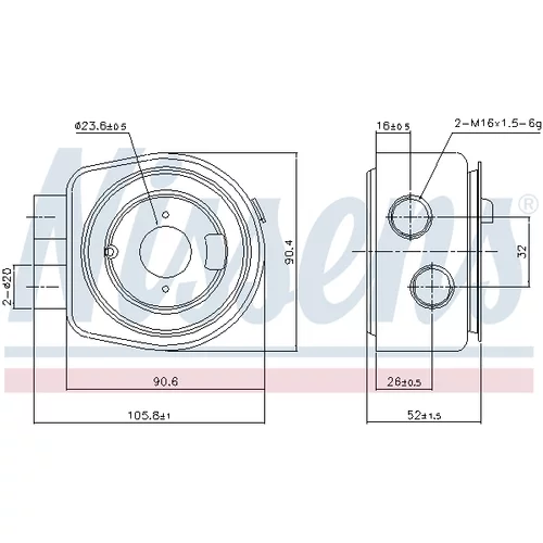 Chladič motorového oleja 90986 /NISSENS/ - obr. 4