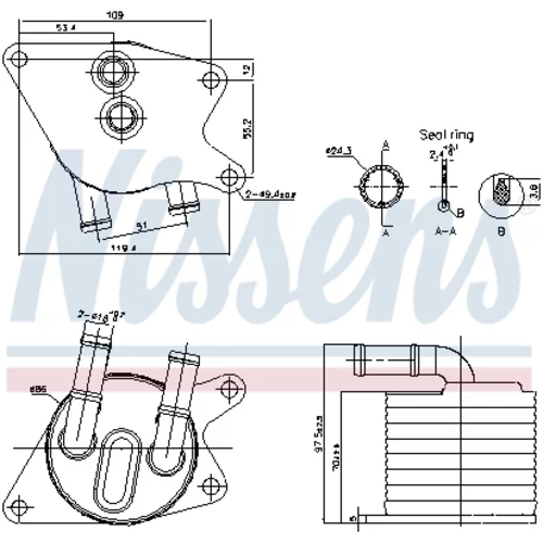 Chladič oleja automatickej prevodovky 91398 /NISSENS/ - obr. 4
