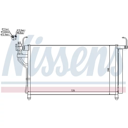 Kondenzátor klimatizácie 940350 /NISSENS/ - obr. 6