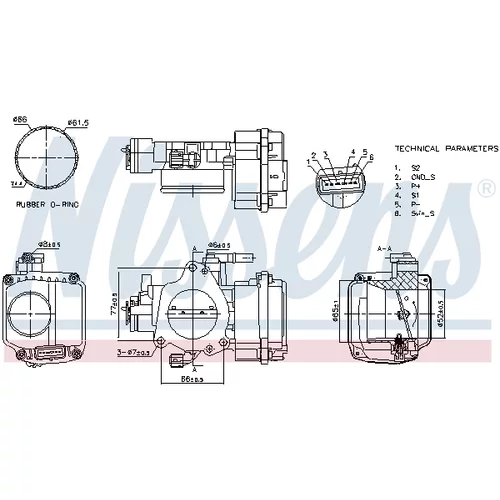 Hrdlo škrtiacej klapky 955126 /NISSENS/ - obr. 6