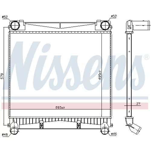 Chladič plniaceho vzduchu 961140 /NISSENS/ - obr. 4