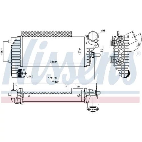 Chladič plniaceho vzduchu 96251 /NISSENS/ - obr. 5