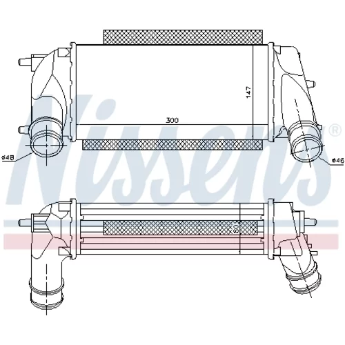 Chladič plniaceho vzduchu 96498 /NISSENS/ - obr. 5