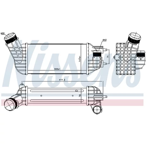 Chladič plniaceho vzduchu 96573 /NISSENS/ - obr. 5