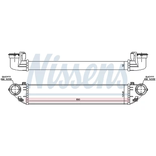 Chladič plniaceho vzduchu 96714 /NISSENS/ - obr. 5