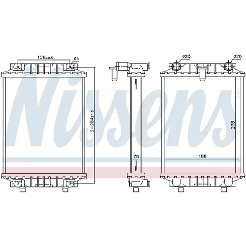 Chladič motora 60351 /NISSENS/ - obr. 4