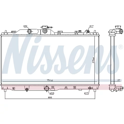 Chladič motora 606109 /NISSENS/ - obr. 4