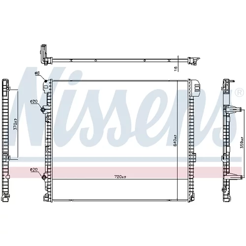 Chladič motora 606979 /NISSENS/ - obr. 4