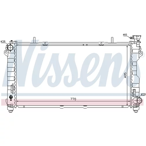 Chladič motora 61004 /NISSENS/ - obr. 5