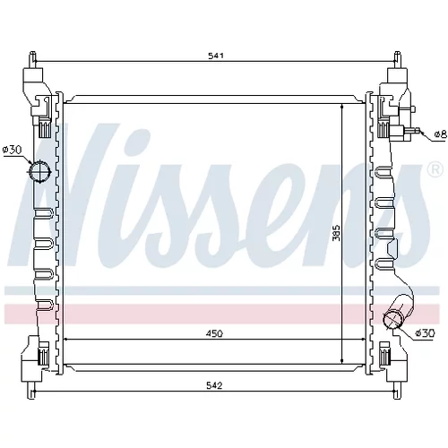 Chladič motora 61679 /NISSENS/ - obr. 5
