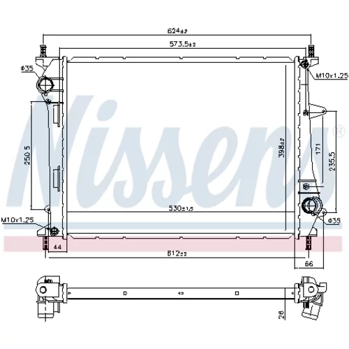 Chladič motora 617867 /NISSENS/ - obr. 4