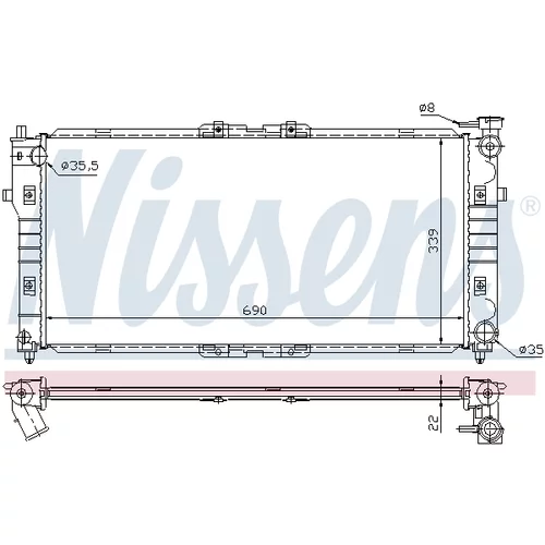 Chladič motora 62392A /NISSENS/ - obr. 5