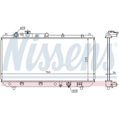 Chladič motora 62403 /NISSENS/ - obr. 4