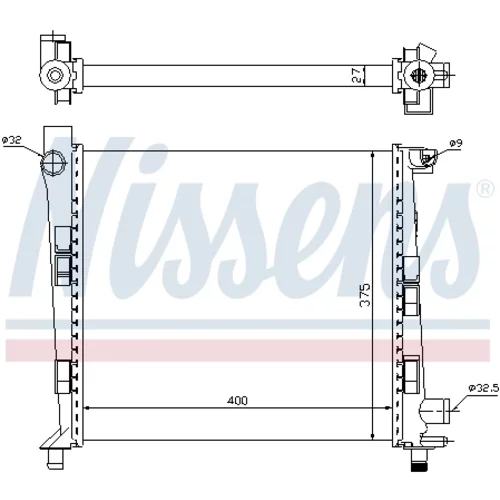 Chladič motora 62546 /NISSENS/ - obr. 4