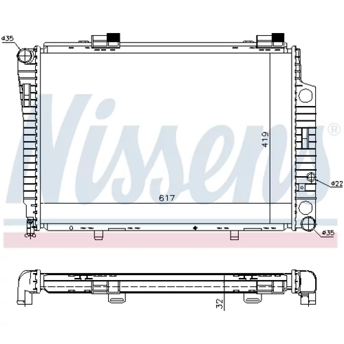 Chladič motora 62750A /NISSENS/ - obr. 5