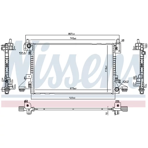 Chladič motora 630766 /NISSENS/ - obr. 4