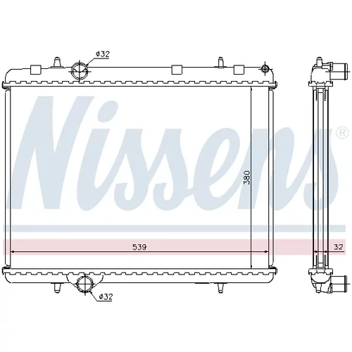 Chladič motora 636006 /NISSENS/ - obr. 4