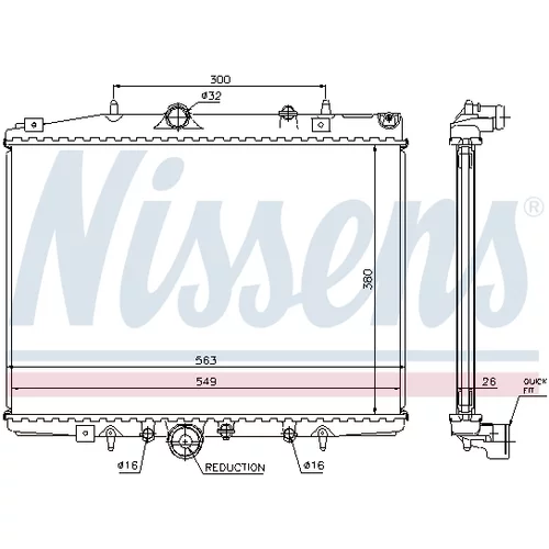 Chladič motora 63702 /NISSENS/ - obr. 4