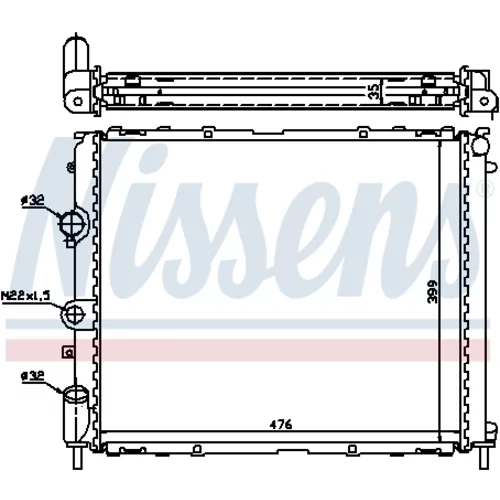 Chladič motora 63855A /NISSENS/ - obr. 4