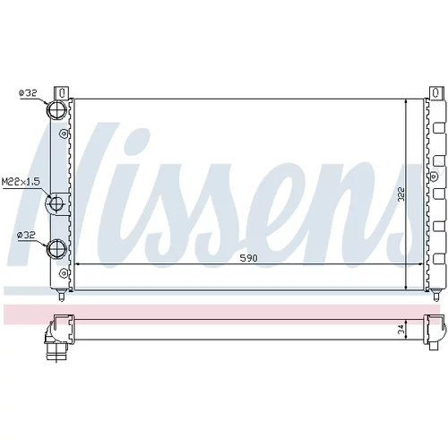 Chladič motora 64065 /NISSENS/ - obr. 4