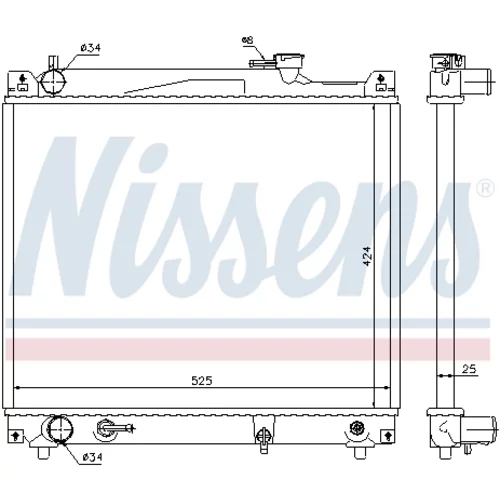 Chladič motora 64159 /NISSENS/ - obr. 5