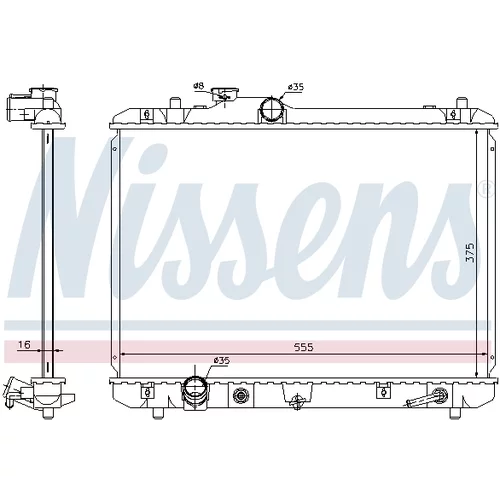 Chladič motora 641755 /NISSENS/ - obr. 4