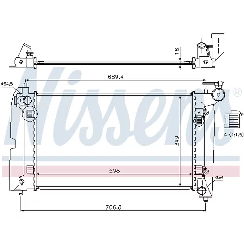 Chladič motora 64648A /NISSENS/ - obr. 4