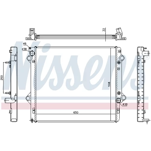 Chladič motora 646804 /NISSENS/ - obr. 4