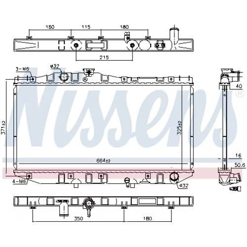 Chladič motora 64713 /NISSENS/ - obr. 5