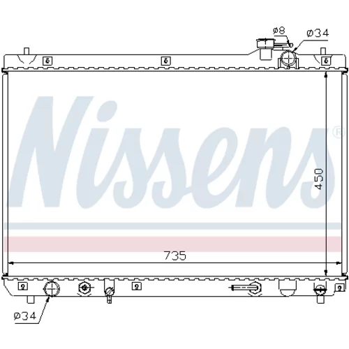 Chladič motora 64766 /NISSENS/ - obr. 5