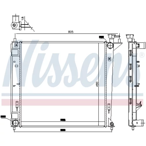 Chladič motora 66762 /NISSENS/ - obr. 4