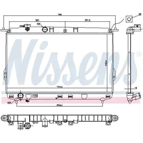 Chladič motora 67026 /NISSENS/ - obr. 4