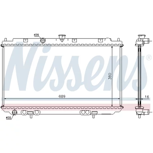 Chladič motora 67350A /NISSENS/ - obr. 5