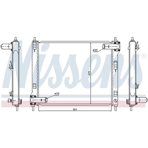 Chladič motora 67370 /NISSENS/ - obr. 4