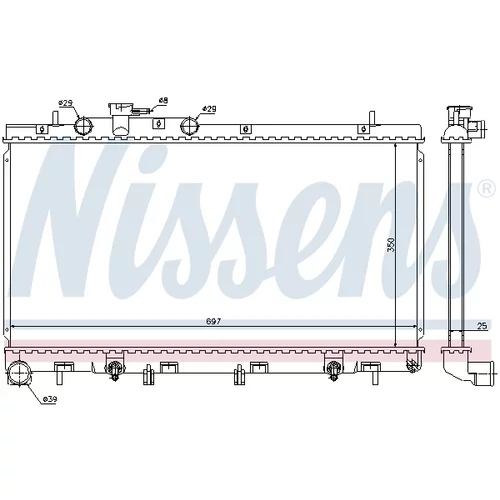 Chladič motora 67729 /NISSENS/ - obr. 5