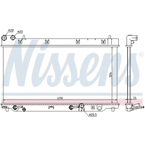 Chladič motora 68098 /NISSENS/ - obr. 5
