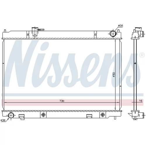 Chladič motora 681214 /NISSENS/ - obr. 5