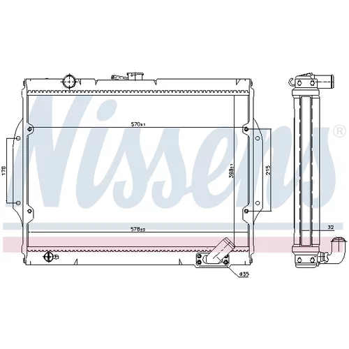 Chladič motora 68156 /NISSENS/ - obr. 4