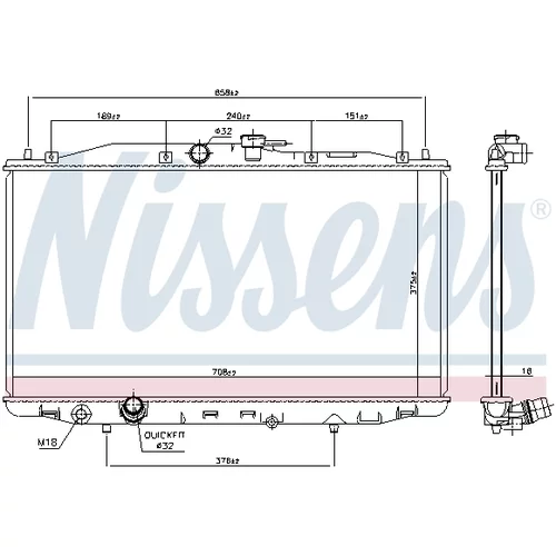 Chladič motora 68604 /NISSENS/ - obr. 4
