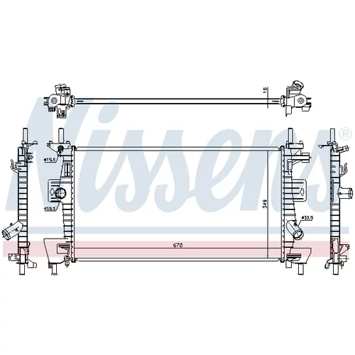 Chladič motora 69237 /NISSENS/ - obr. 4