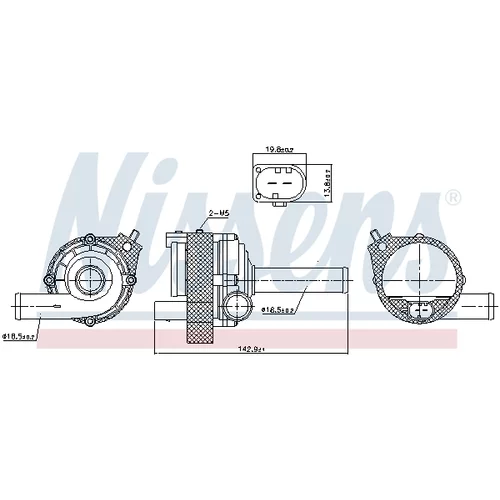 Vodné čerpadlo, chladenie motora 831077 /NISSENS/ - obr. 6
