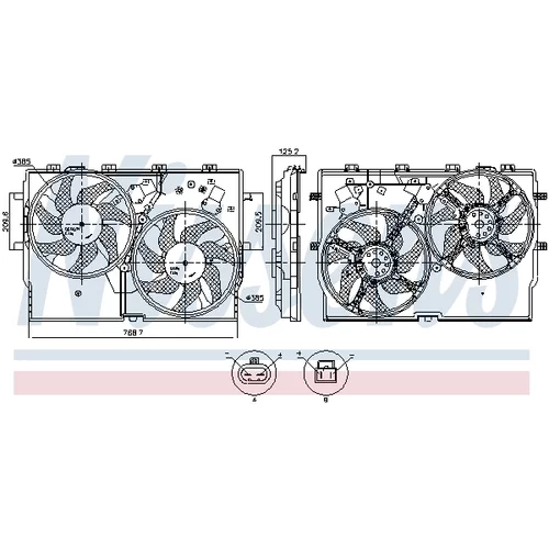 Ventilátor chladenia motora 850002 /NISSENS/ - obr. 10
