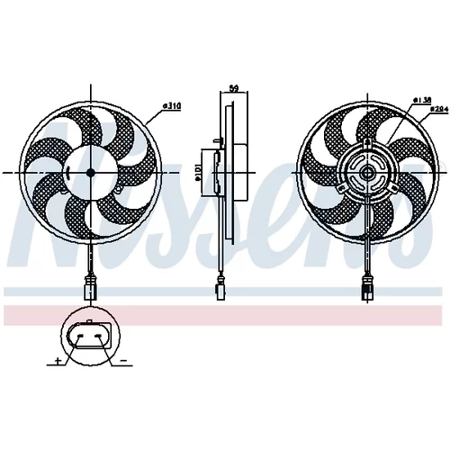 Ventilátor chladenia motora 850030 /NISSENS/ - obr. 5