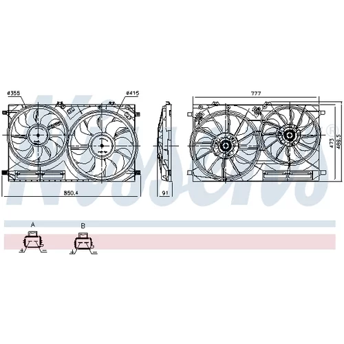 Ventilátor chladenia motora 850142 /NISSENS/ - obr. 6