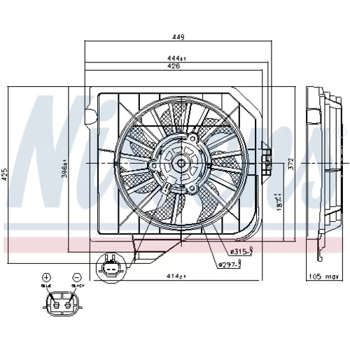 Ventilátor chladenia motora 85091 /NISSENS/ - obr. 5