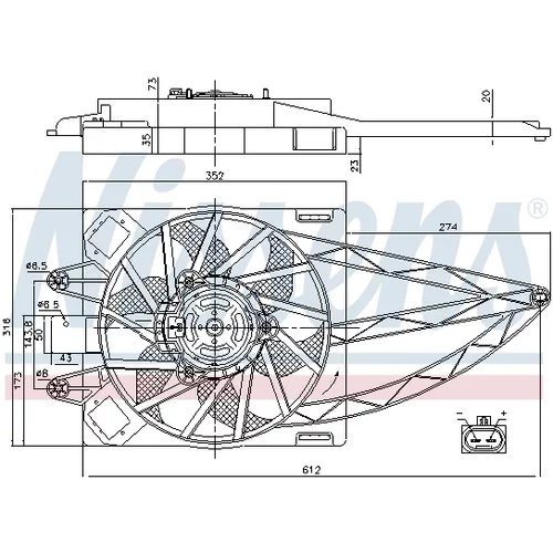 Ventilátor chladenia motora 85150 /NISSENS/ - obr. 5
