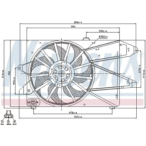 Ventilátor chladenia motora 85191 /NISSENS/ - obr. 5